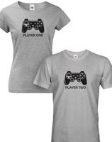 Párová trika Player one a two -  skvělý dárek nejen k Valentýnu