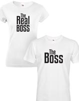 Párová trika The Boss a The Real Boss - ideální trika pro zamilované