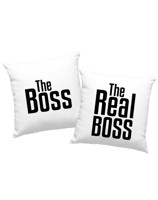 Párové polštáře - The Boss a The Real Boss