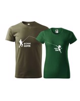 Párové tričko pro rybáře Životní úlovek - rybářova žena