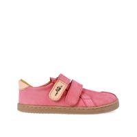 PEGRES CELOROČNÍ TENISKY NUBUK BF54 Pink Dětské barefoot tenisky - 25