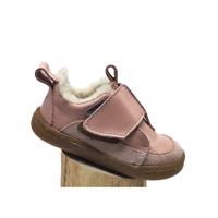 PEGRES PRVNÍ ZIMNÍ BOTIČKY SBF64W Růžová Dětské první barefoot zateplené botičky - 23