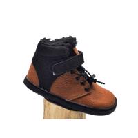 PEGRES ZIMNÍ BF40 0.1 Hnědá Zateplené barefoot boty - 36