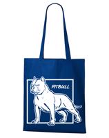 Plátěná nákupní taška s potiskem plemene Pitbull - dárek pro milovníky psů