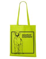 Plátěná nákupní taška s potiskem plemene Rhodéský ridgeback