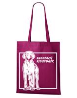 Plátěná nákupní taška s potiskem plemene Rhodéský ridgeback
