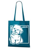 Plátěná nákupní taška s potiskem plemene Westík