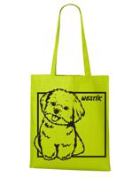 Plátěná nákupní taška s potiskem plemene Westík