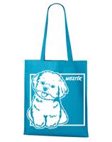 Plátěná nákupní taška s potiskem plemene Westík