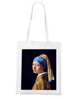 Plátěná taška Dívka s perlovou náušnicí - dárek pro milovníky umění