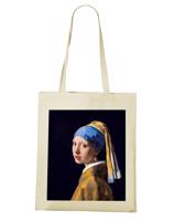 Plátěná taška Dívka s perlovou náušnicí - dárek pro milovníky umění