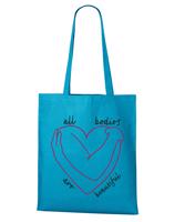 Plátěná taška s potiskem All bodies are beautiful - praktická plátěná taška