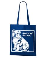 Plátěná taška s potiskem Anglického buldoka - pro milovníky psů