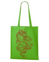 Plátěná taška s potiskem čínského draka - originální a praktická plátěná taška