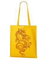 Plátěná taška s potiskem čínského draka - originální a praktická plátěná taška