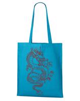 Plátěná taška s potiskem čínského draka - originální a praktická plátěná taška