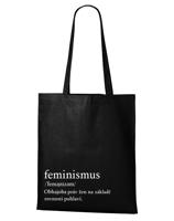 Plátěná taška s potiskem Feminismus - praktická plátěná taška přes rameno