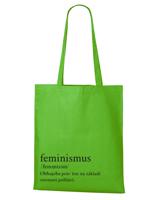Plátěná taška s potiskem Feminismus - praktická plátěná taška přes rameno