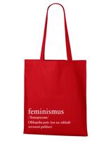 Plátěná taška s potiskem Feminismus - praktická plátěná taška přes rameno