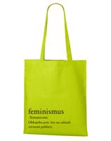 Plátěná taška s potiskem Feminismus - praktická plátěná taška přes rameno
