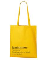 Plátěná taška s potiskem Feminismus - praktická plátěná taška přes rameno