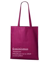 Plátěná taška s potiskem Feminismus - praktická plátěná taška přes rameno