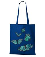 Plátěná taška s potiskem motýlí - plátěná taška na nákupy
