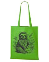 Plátěná taška s potiskem narozeninové párty a lenochoda - skvělá plátěná taška