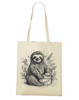 Plátěná taška s potiskem narozeninové párty a lenochoda - skvělá plátěná taška