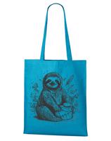 Plátěná taška s potiskem narozeninové párty a lenochoda - skvělá plátěná taška