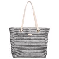 Plážová shopper taška Beagles Formentera - Černo-bílá