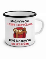 Plecháček s lenošící pandou s potiskem - Když mám čas.