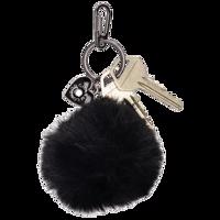 Plyšová klíčenka Charm London Buckingham - černá