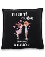 Polštářek Miluji tě -  ideální dárek pro zamilované k Valentýnu