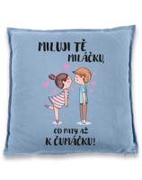 Polštářek Miluji tě -  ideální dárek pro zamilované k Valentýnu