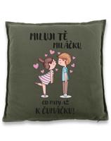 Polštářek Miluji tě -  ideální dárek pro zamilované k Valentýnu