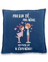 Polštářek Miluji tě -  ideální dárek pro zamilované k Valentýnu
