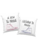 Polštářky pro zamilované nejen k Valentýnu - Hledám tu pravou