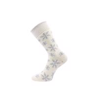 PONOŽKY SILNÉ CELOFROTÉ FROOLOO smetanové s obrázky VLOČEK - 35–38