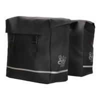 Praktické tašky na kolo Dutch cycle bags urban double - čierna