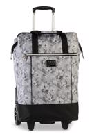 PUNTA nákupní taška na kolečkách s výsuvnou rukojetí - 40L - šedá květinová