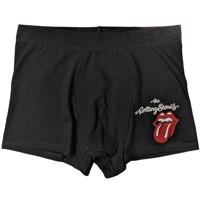 RockOff Bavlněné boxerky Rolling stones - černé s logem Velikost: XL