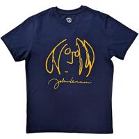 RockOff John Lennon unisex bavlněné tričko : SELF PORTRAIT- modré Velikost: S