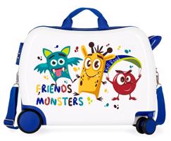 Roll Road Dětský kufřík na kolečkách - odražedlo - Little Me Friends - 34L