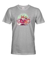 Roztomilé vánoční tričko s potiskem Lišky - skvělé vánoční tričko