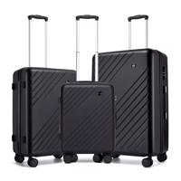 Sada cestovních kufrů ABS+PC KONO - černá - 34/61/94 L