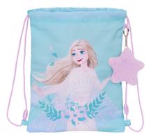 SAFTA Frozen pytlík na přezůvky / sportovní vak ,,Hello Spring" - modrý - 3L