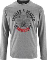 Šedé triko s dlouhým rukávem Čermák Staňěk Comedy - University