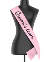 Šerpa s nápisem Groom´s team - kvalitní tisk