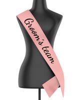 Šerpa s nápisem Groom´s team - kvalitní tisk